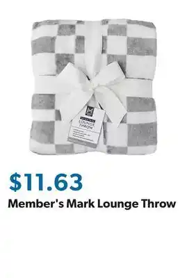 Sam's Club Member's Mark Lounge Throw offer