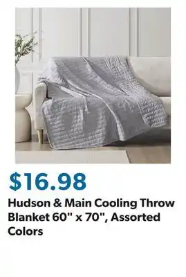 Sam's Club Hudson & Main Cooling Throw Blanket 60 x 70, Assorted Colors offer