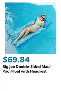 Sam's Club Big Joe Double-Sided Maui Pool Float with Headrest offer