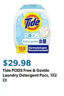 Sam's Club Tide PODS Free & Gentle Laundry Detergent Pacs, 152 Ct offer