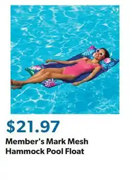 Sam's Club Member's Mark Mesh Hammock Pool Float offer