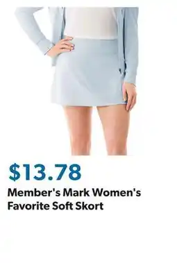 Sam's Club Member's Mark Women's Favorite Soft Skort offer