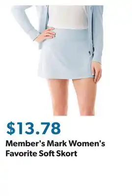 Sam's Club Member's Mark Women's Favorite Soft Skort offer