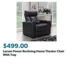 Sam's Club Larson Power Reclining Home Theater Chair With Tray offer