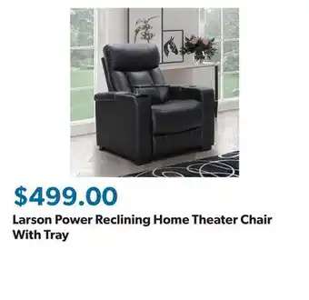 Sam's Club Larson Power Reclining Home Theater Chair With Tray offer