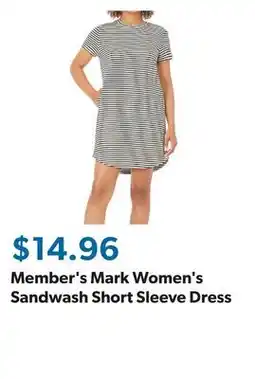 Sam's Club Member's Mark Women's Sandwash Short Sleeve Dress offer