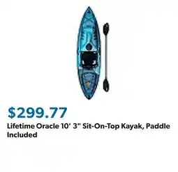 Sam's Club Lifetime Oracle 10' 3 Sit-On-Top Kayak, Paddle Included offer