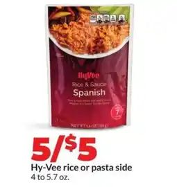 Hy-Vee Hy-vee rice or pasta side offer