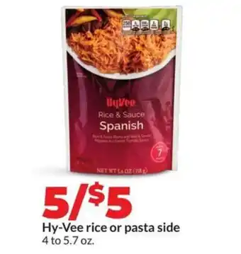 Hy-Vee Hy-vee rice or pasta side offer