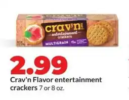 Hy-Vee Crav'n flavor entertainment crackers offer