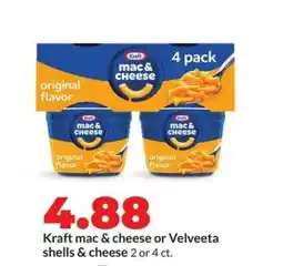 Hy-Vee Kraft mac & cheese or velveeta shells & cheese offer