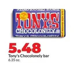 Hy-Vee Tony's chocolonely bar offer