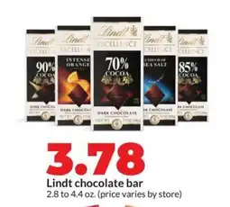 Hy-Vee Lindt chocolate bar offer