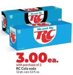 Hy-Vee RC Cola soda offer