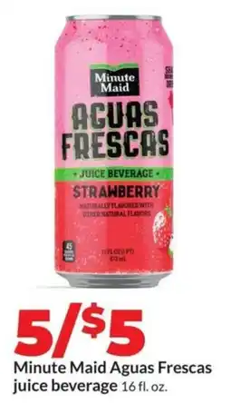 Hy-Vee Minute Maid Aguas Frescas juice beverage offer