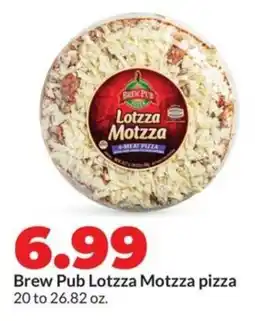 Hy-Vee Brew pub lotzza motzza pizza offer