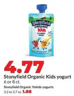 Hy-Vee Stonyfield organic kids yogurt offer