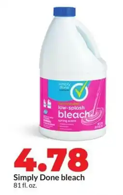 Hy-Vee Simply Done bleach offer