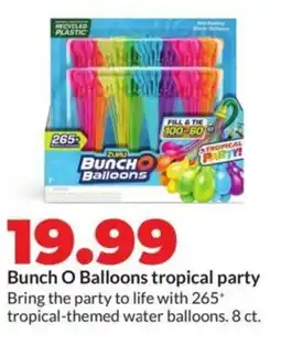 Hy-Vee Bunch O Balloons tropical party offer