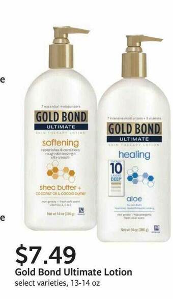 Fareway Gold Bond Ultimate Lotion offer