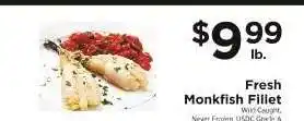 ShopRite Fresh Monkfish Fillet offer