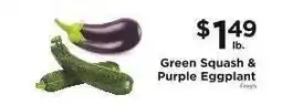 ShopRite Green Squash & Purple Eggplant offer