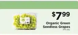 ShopRite Organic Green Seedless Grapes offer