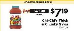 ShopRite Chi-Chi's Thick & Chunky Salsa offer