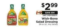 ShopRite Wish-Bone Salad Dressing offer