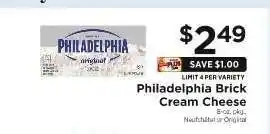 ShopRite Philadelphia Brick Cream Cheese offer