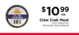 ShopRite Claw Crab Meat offer