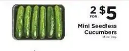 ShopRite Mini Seedless Cucumbers offer