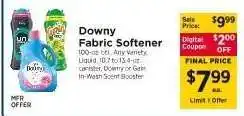 ShopRite Downy Fabric Softener offer