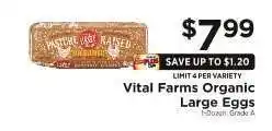 ShopRite Vital Farms Organic Large Eggs offer