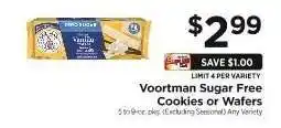 ShopRite Voortman Sugar Free Cookies or Wafers offer