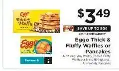 ShopRite Eggo Thick & Fluffy Waffles or Pancakes offer