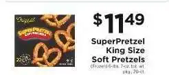 ShopRite SuperPretzel King Size Soft Pretzels offer