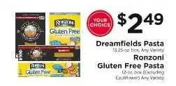 ShopRite Dreamfields Pasta or Ronzoni Gluten Free Pasta offer