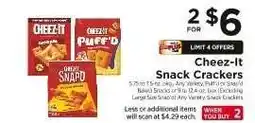 ShopRite Cheez-It Snack Crackers offer