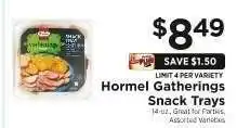 ShopRite Hormel Gatherings Snack Trays offer