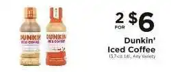 ShopRite Dunkin' Iced Coffee offer