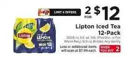 ShopRite Lipton Iced Tea 12-Pack offer