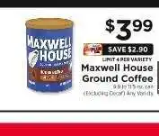ShopRite Maxwell House Ground Coffee offer