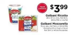ShopRite Galbani Ricotta or Mozzarella offer
