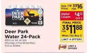 ShopRite Deer Park Water 24-Pack offer