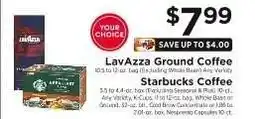 ShopRite LavAzza Ground Coffee / Starbucks Coffee offer