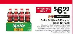 ShopRite Coke Bottles 8-Pack or Cans 12-Pack offer