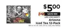 ShopRite Arizona Iced Tea 12-Pack offer
