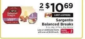 ShopRite Sargento Balanced Breaks offer