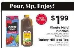ShopRite Minute Maid Punches / Turkey Hill Iced Tea offer